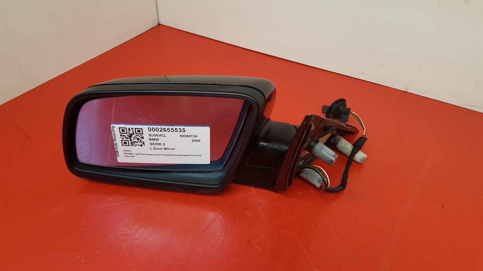 L Door Mirror 5 Series Bmw 2006 