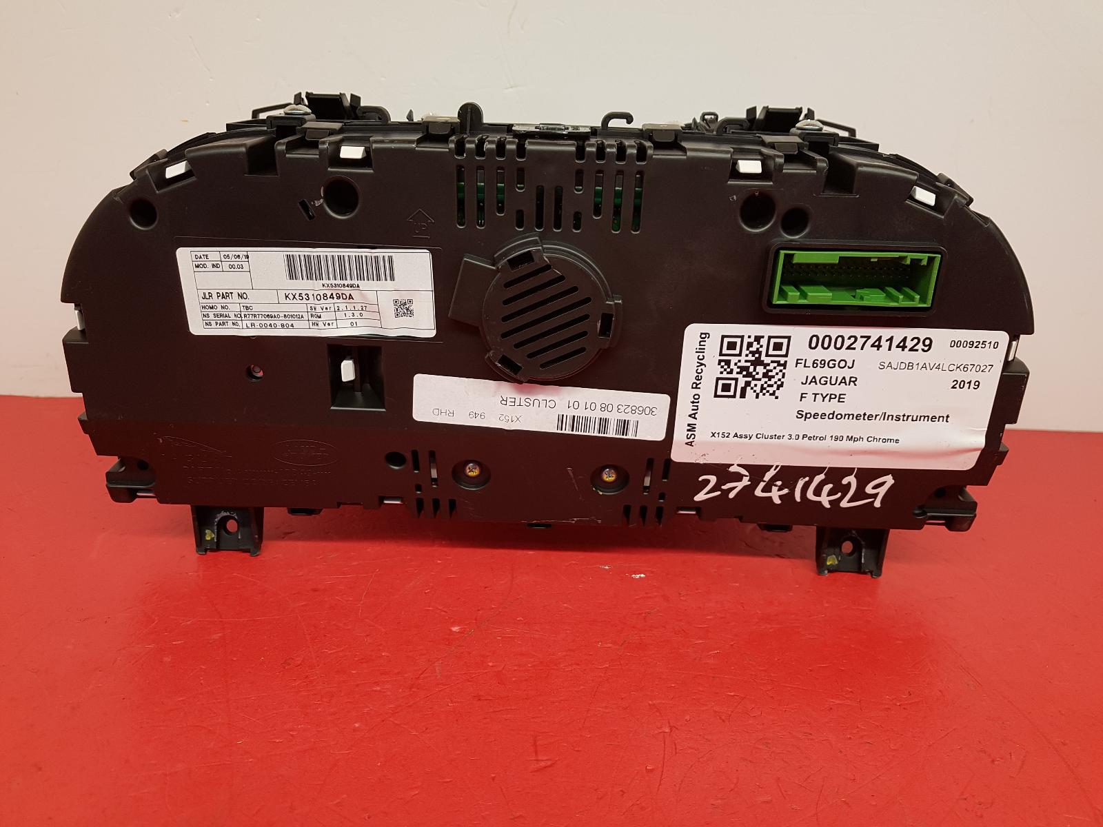 Speedometer F Type Jaguar 2019 