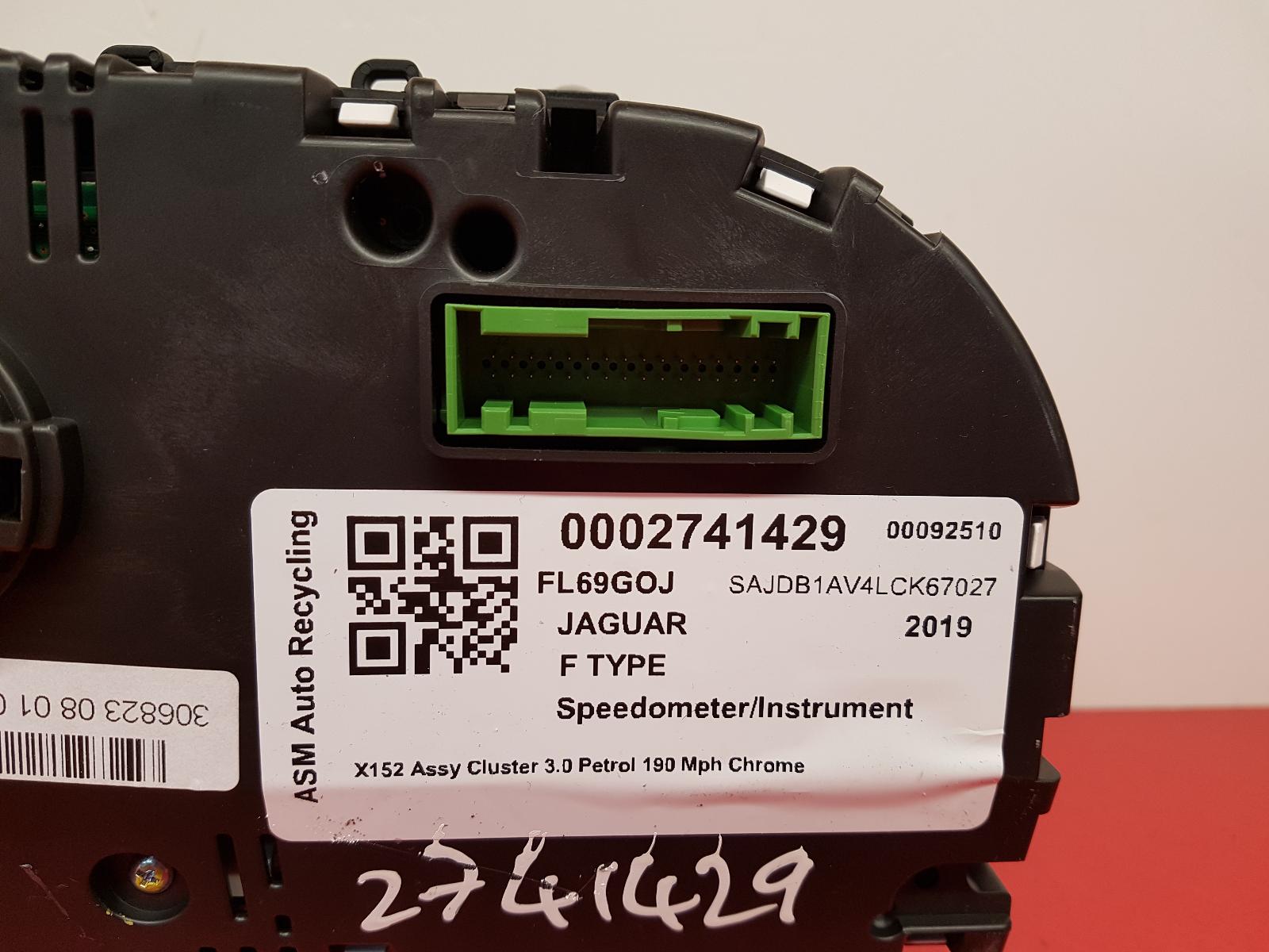 Speedometer F Type Jaguar 2019 