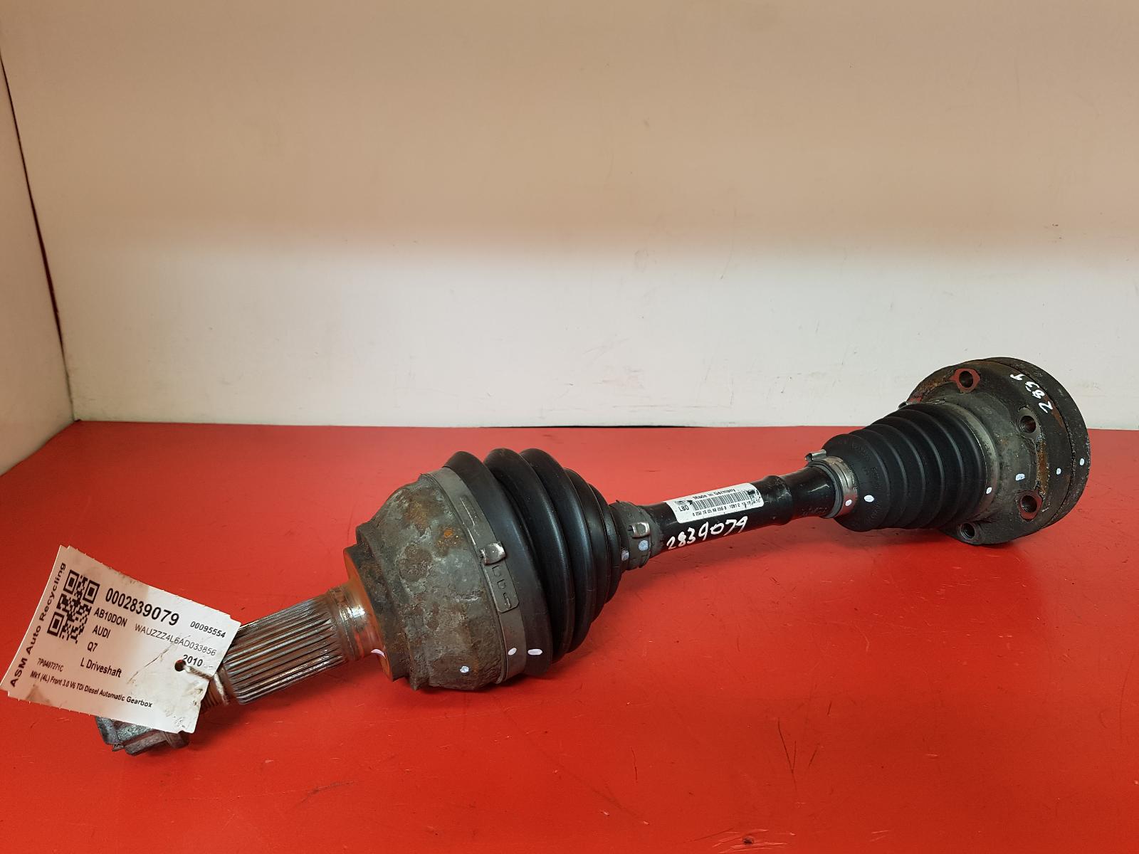 Left Driveshaft Q7 Audi 2010 