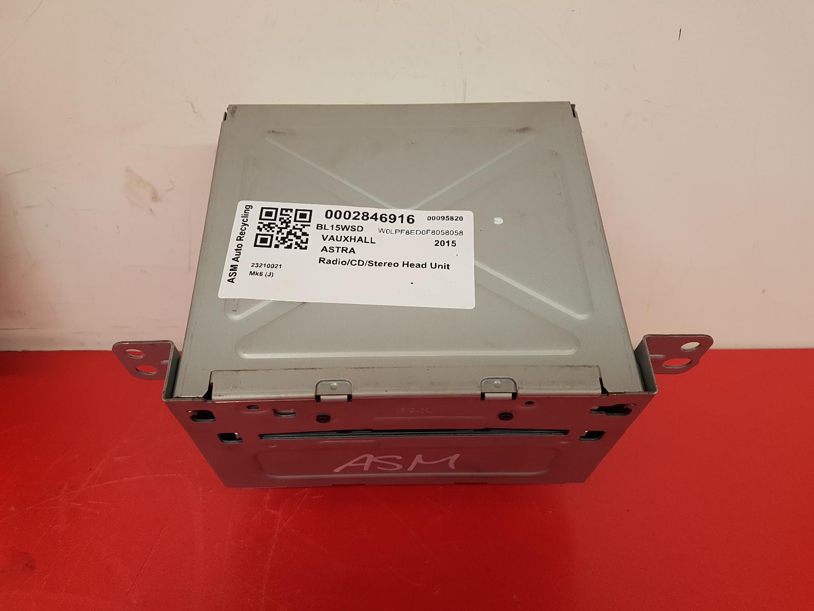 A/V Equipment Astra Vauxhall 2015