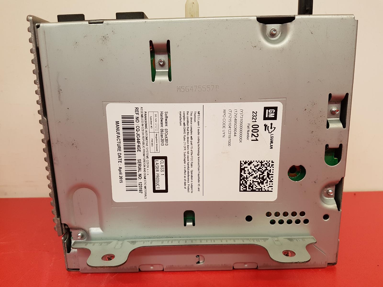 A/V Equipment Astra Vauxhall 2015