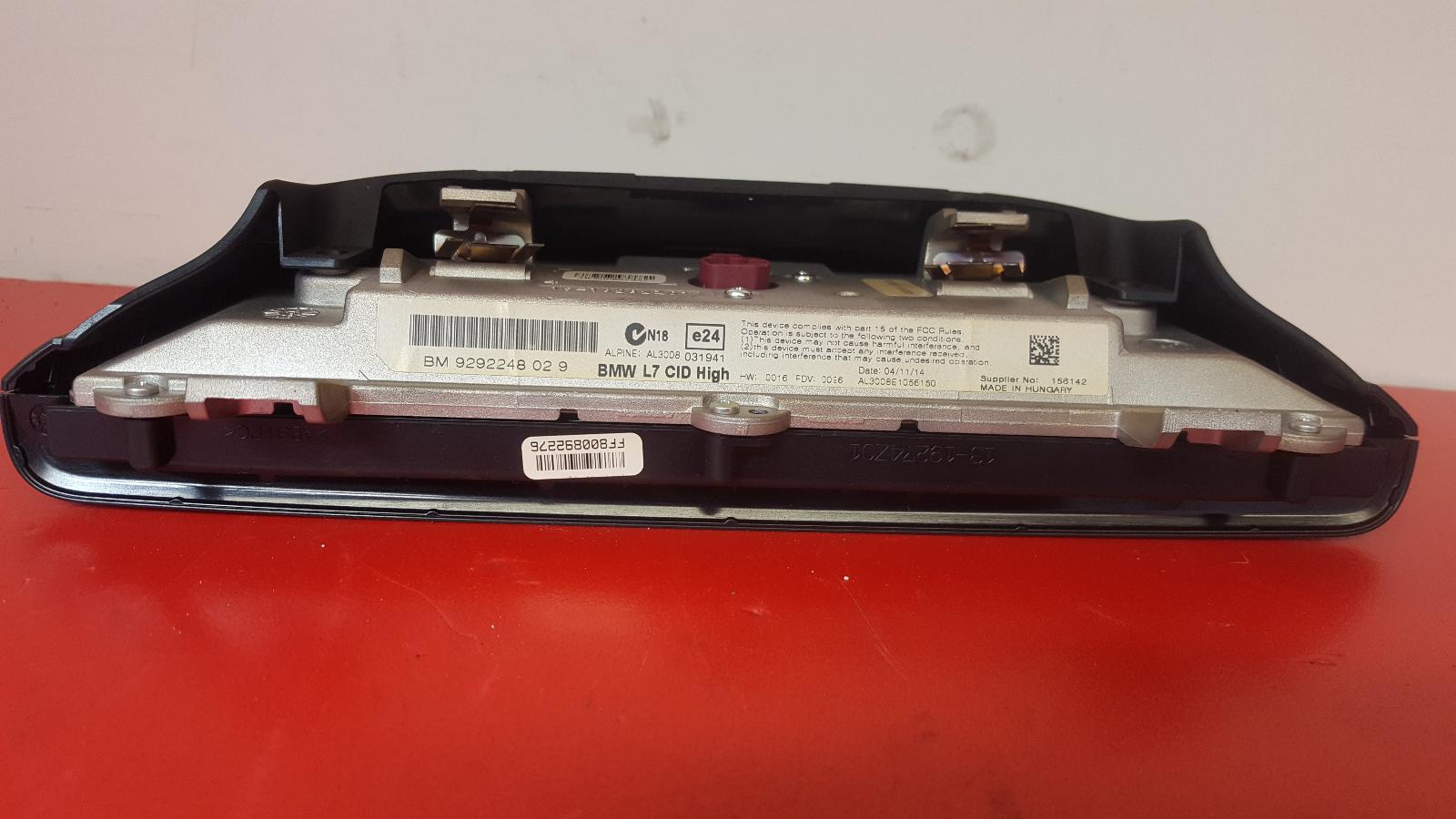 Radio Display 3 Series Bmw 2014 