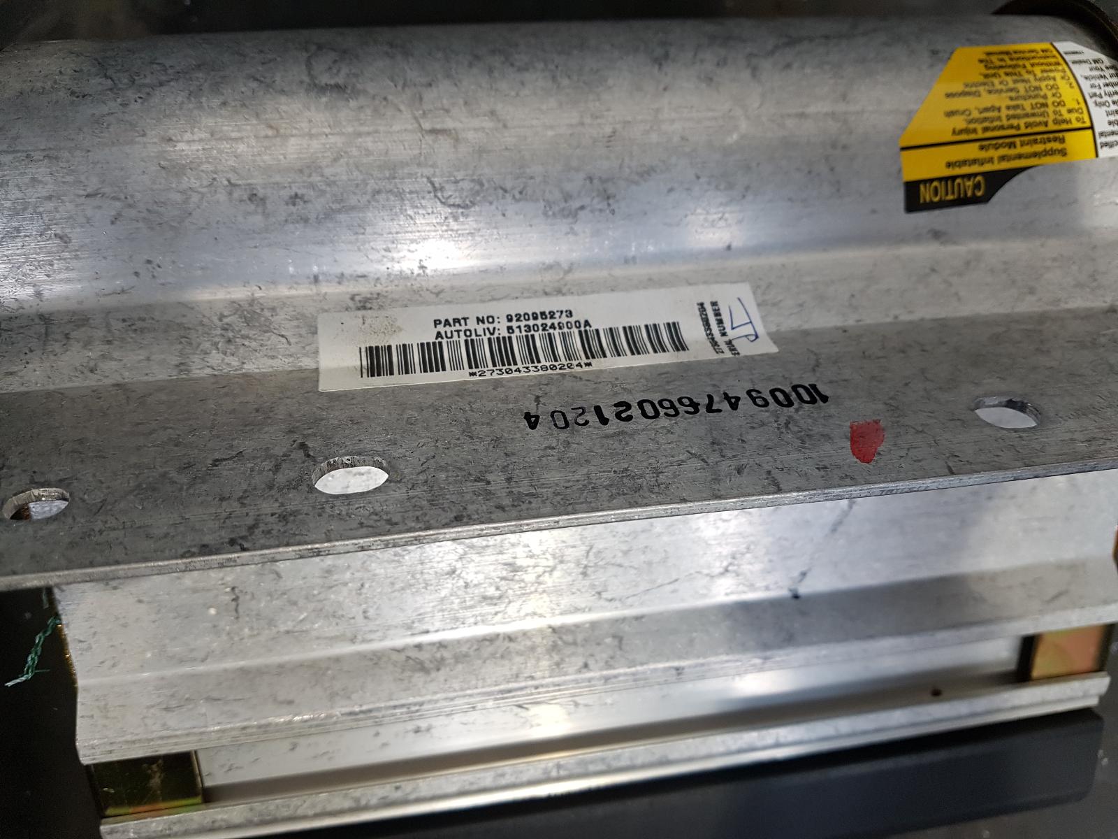 Airbag Kit Monaro Vauxhall 2005 