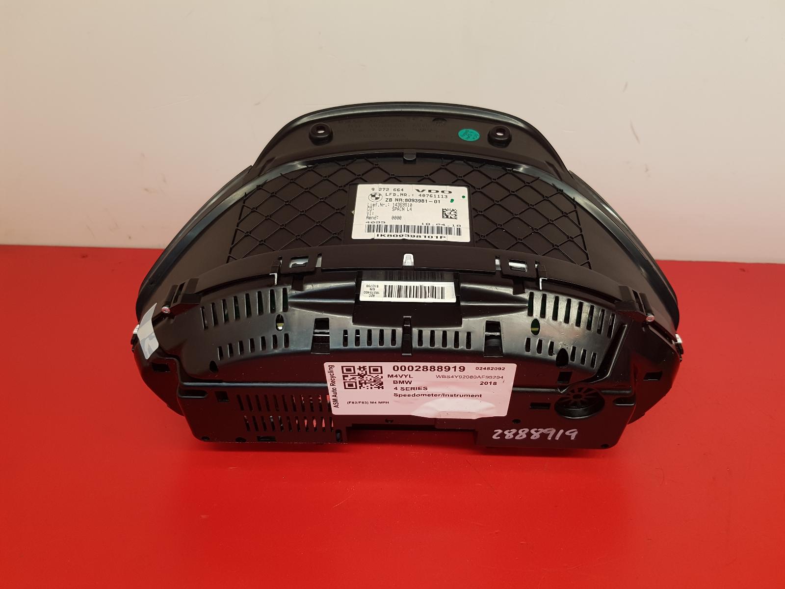 Speedometer 4 Series Bmw 2018