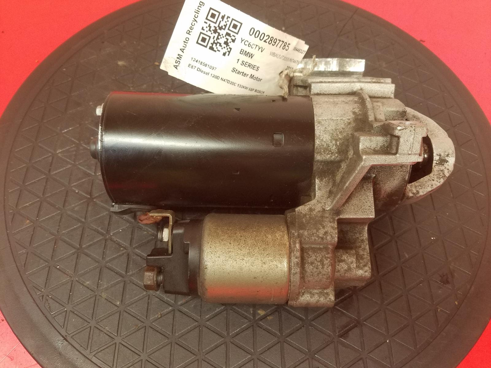 Starter Motor 1 Series Bmw 2010 