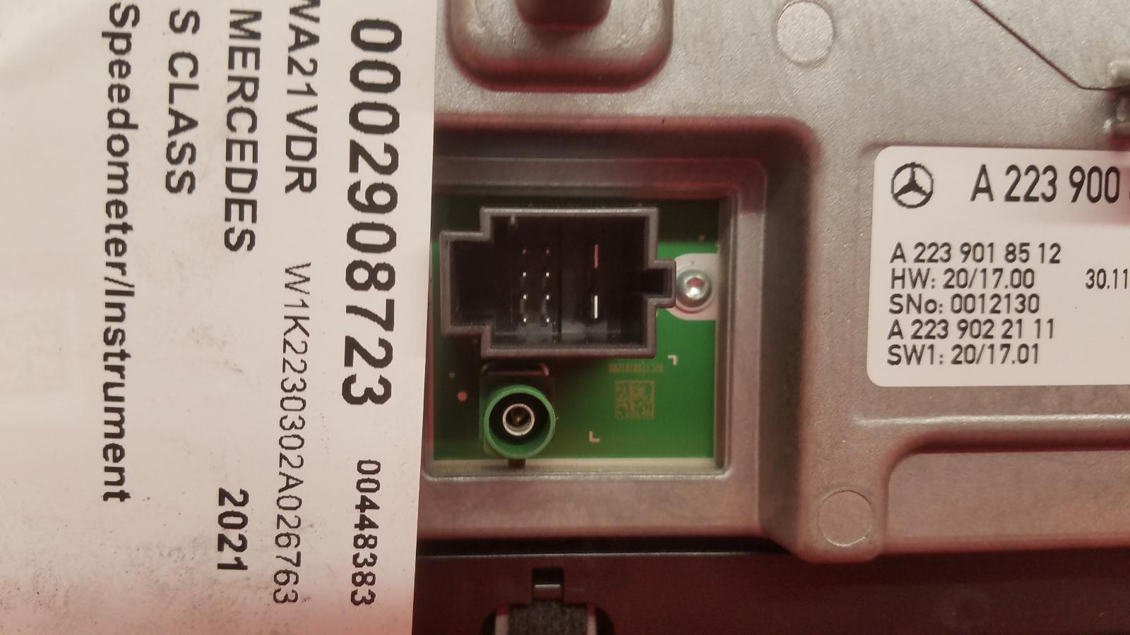 Speedometer S Class Mercedes 2021
