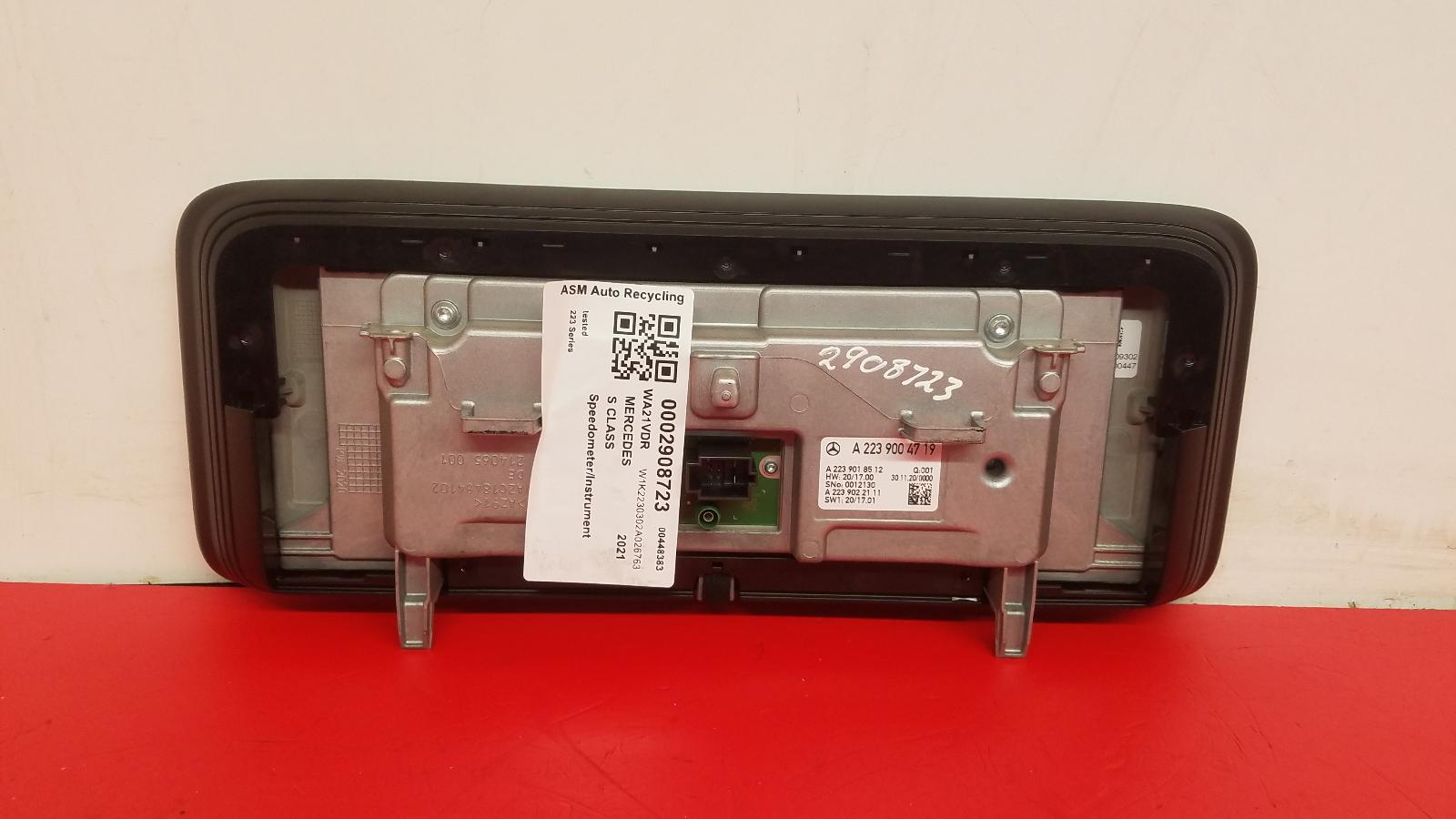 Speedometer S Class Mercedes 2021 