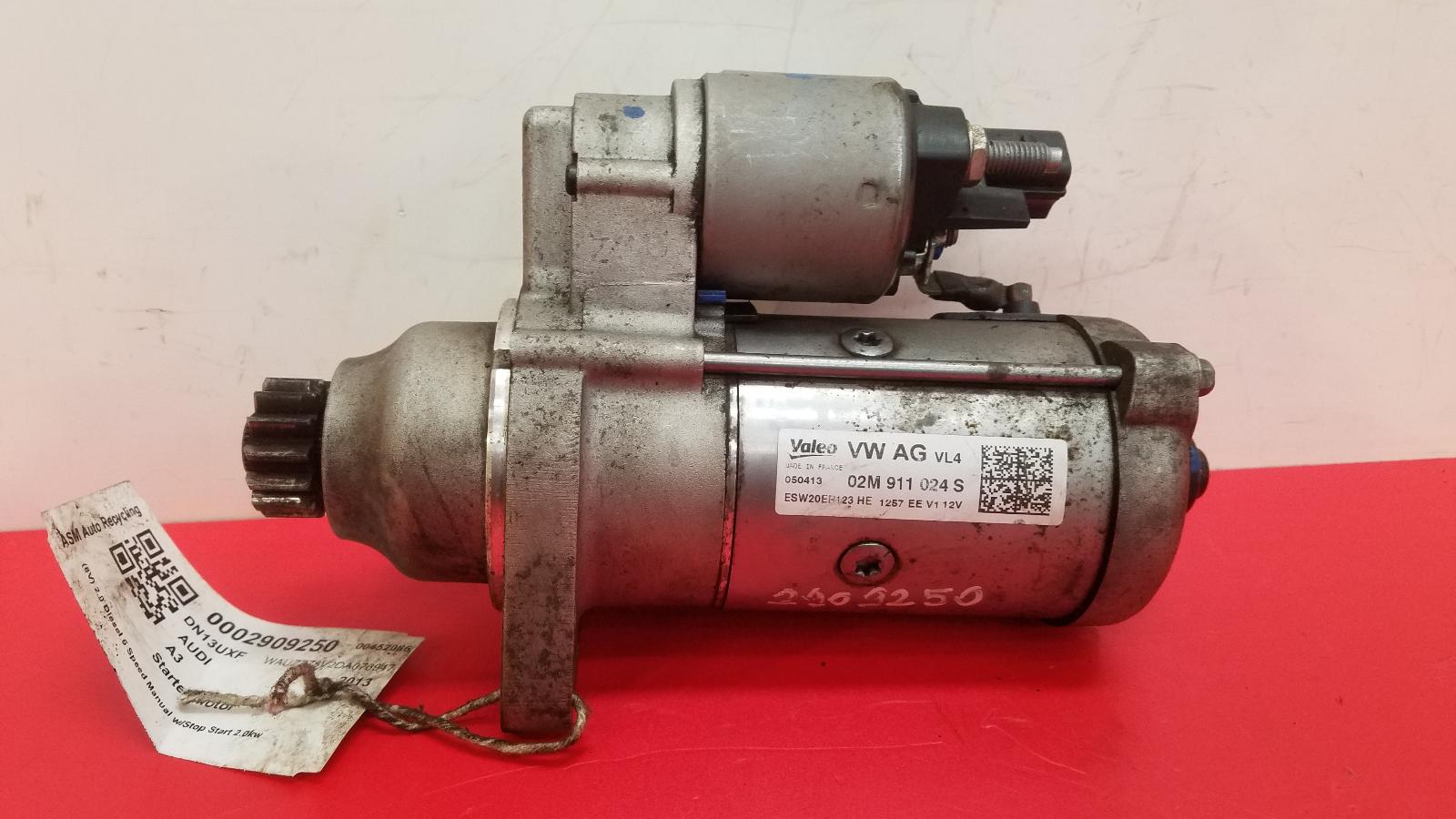 Starter Motor A3 Audi 2013