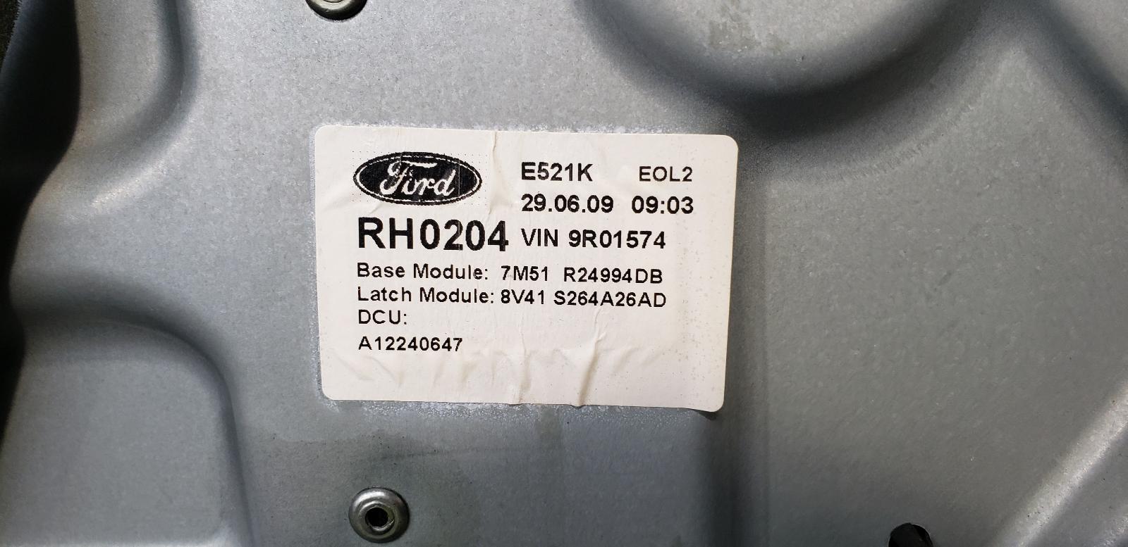 R Rear Door Kuga Ford 2009 