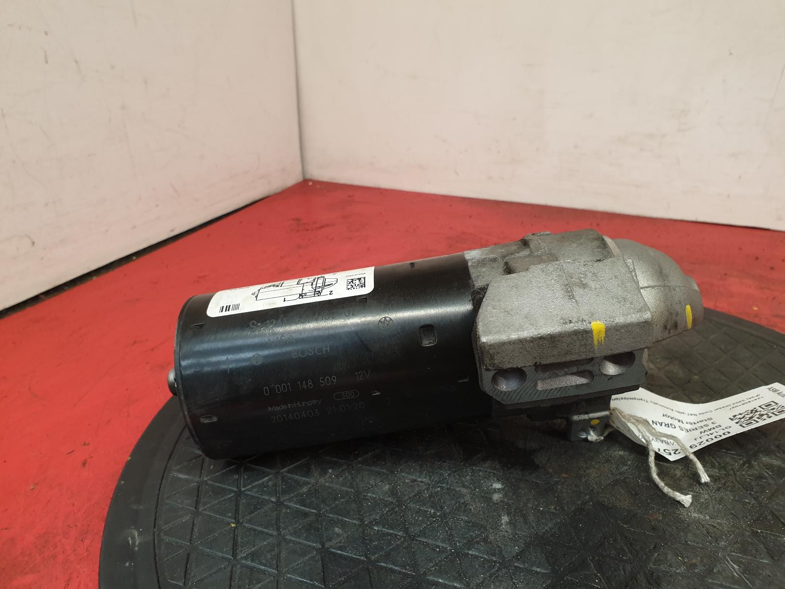 Starter Motor 3 Series Gran Turismo (gt) Bmw 2014 