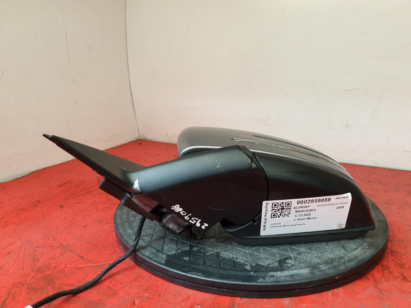 L Door Mirror C Class Mercedes 2009 