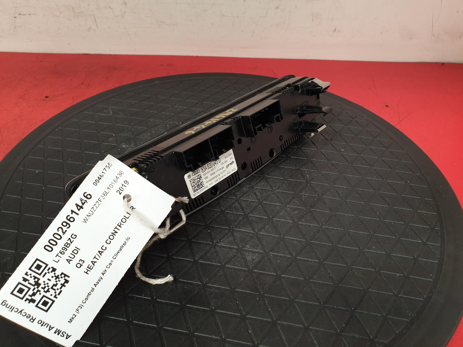 Heater/AC Controller Q3 Audi 2019 