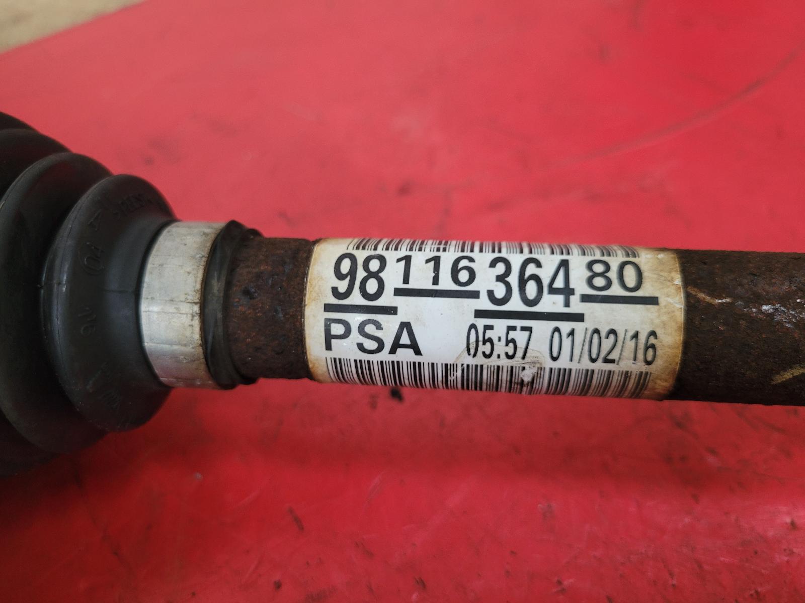 Right Driveshaft C4 Citroen 2017 