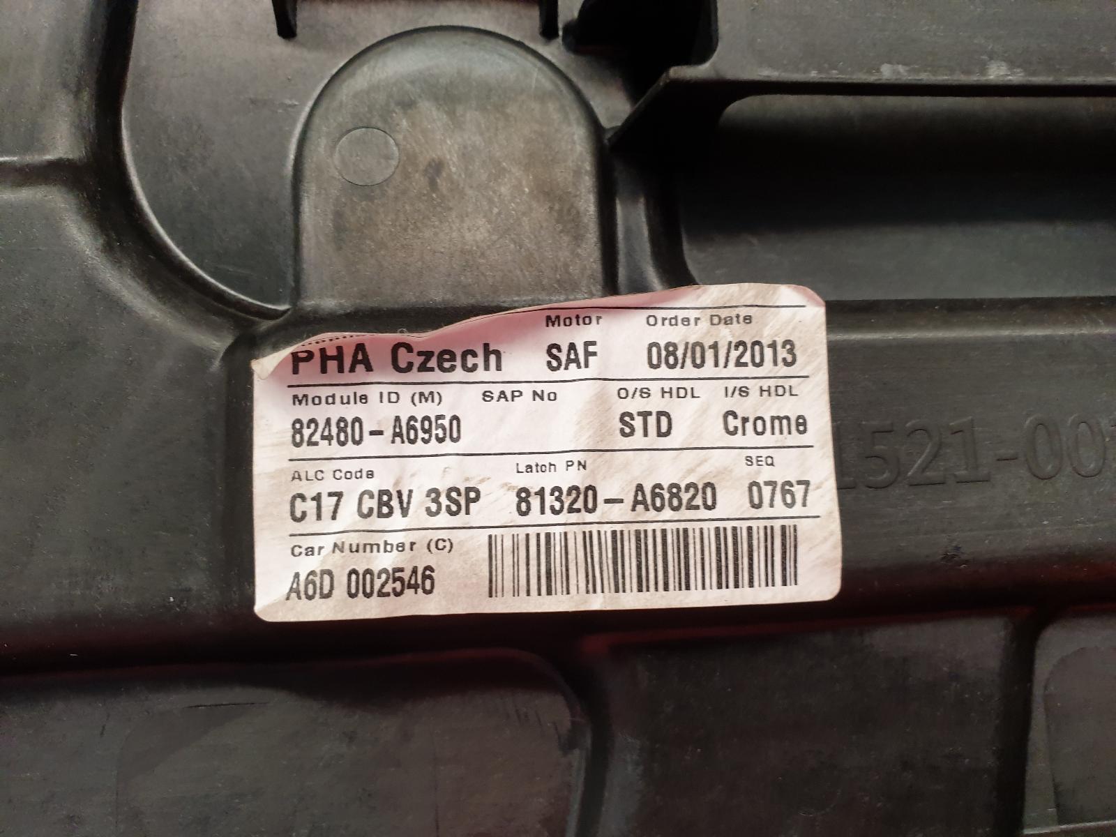 RF Window Regulator I30 Hyundai 2013