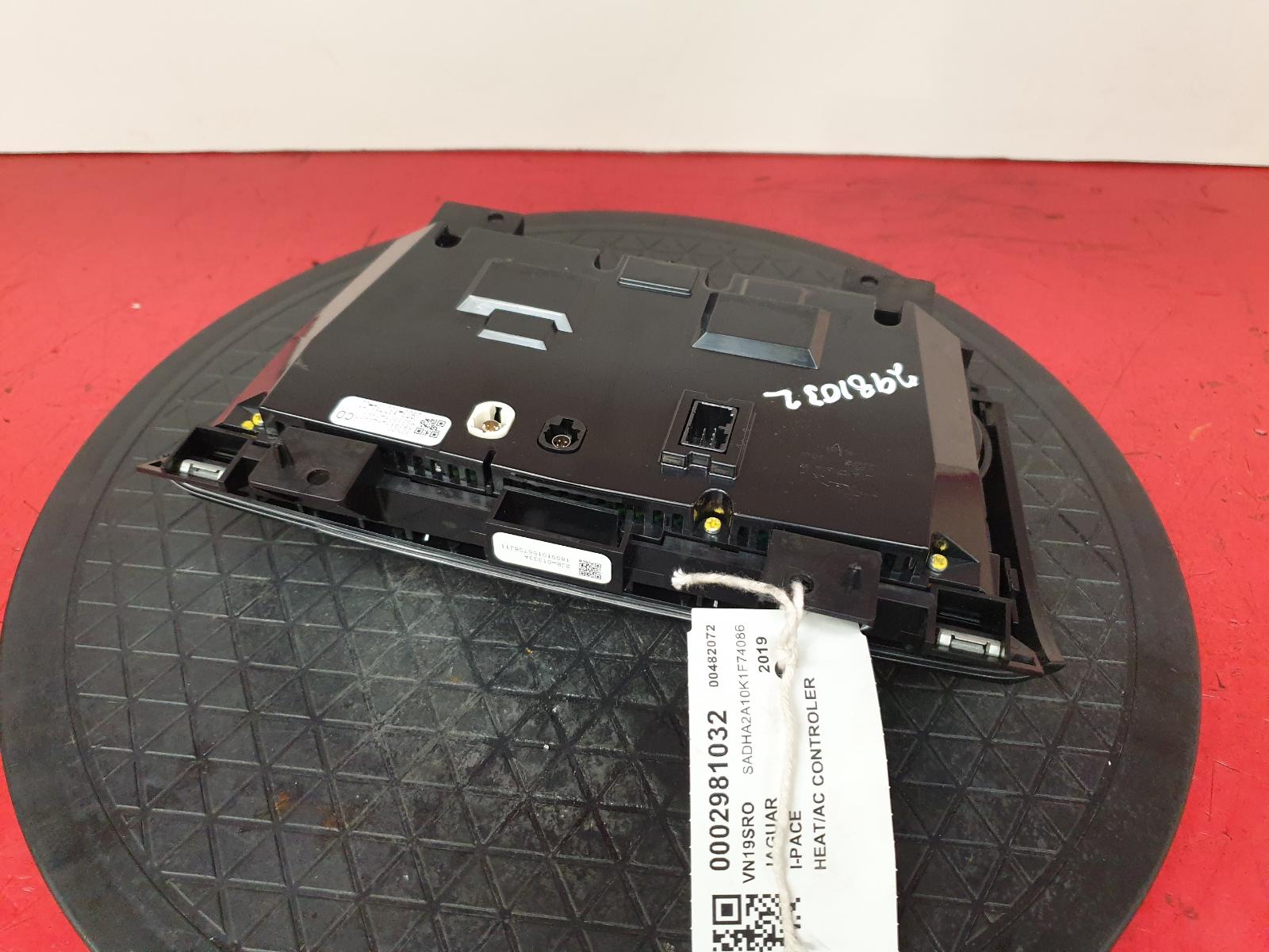 Heater/AC Controller I-pace Jaguar 2019 