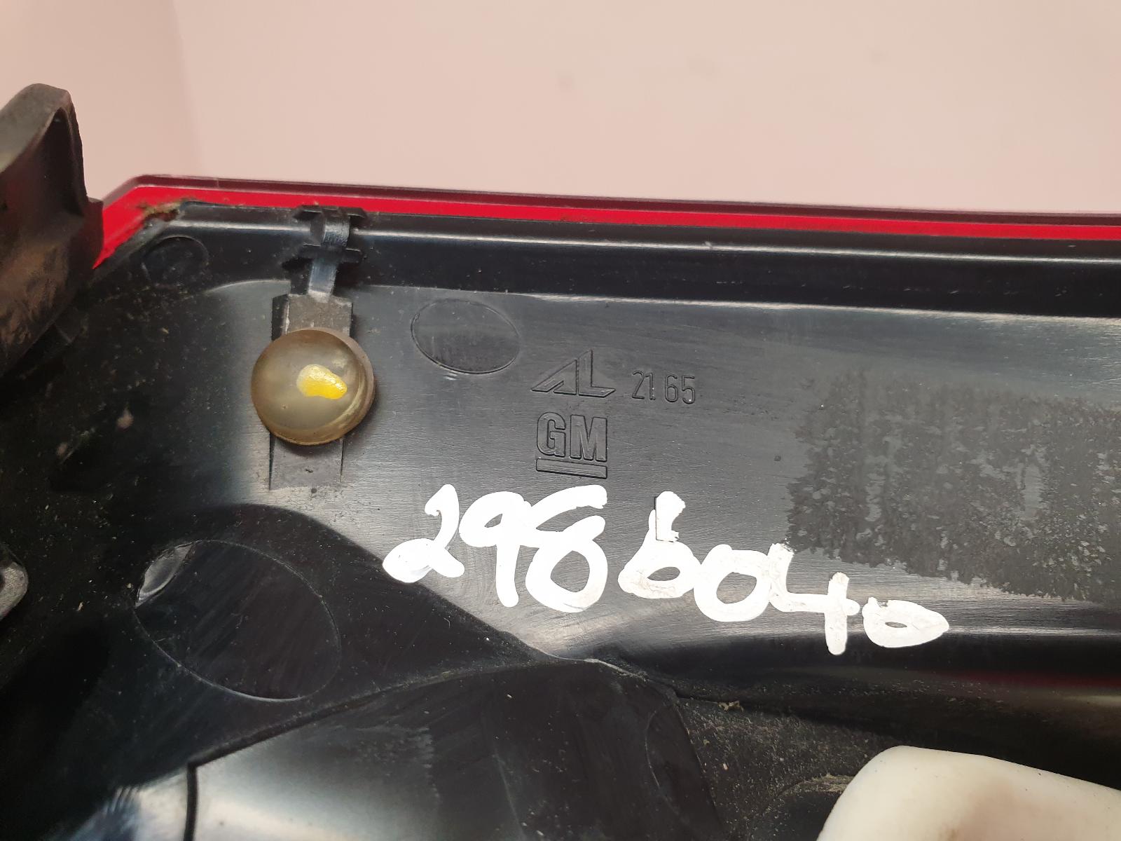 L Taillight Astra Vauxhall 2011