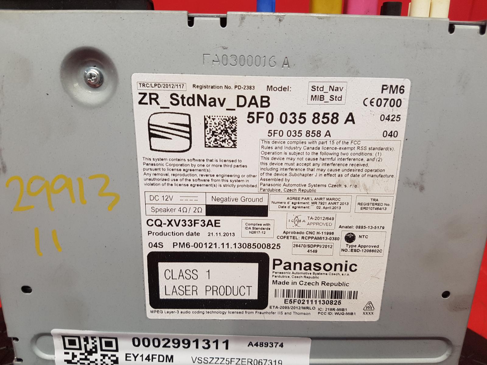 CD Changer Leon Seat 2014 