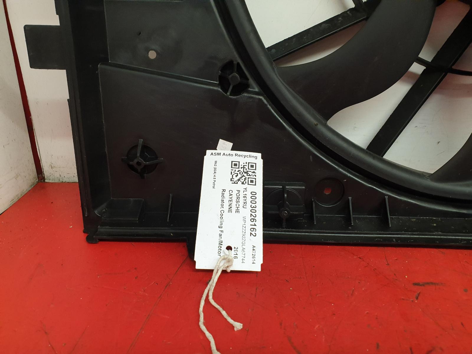Engine Cooling Motor Cayenne Porsche 2016