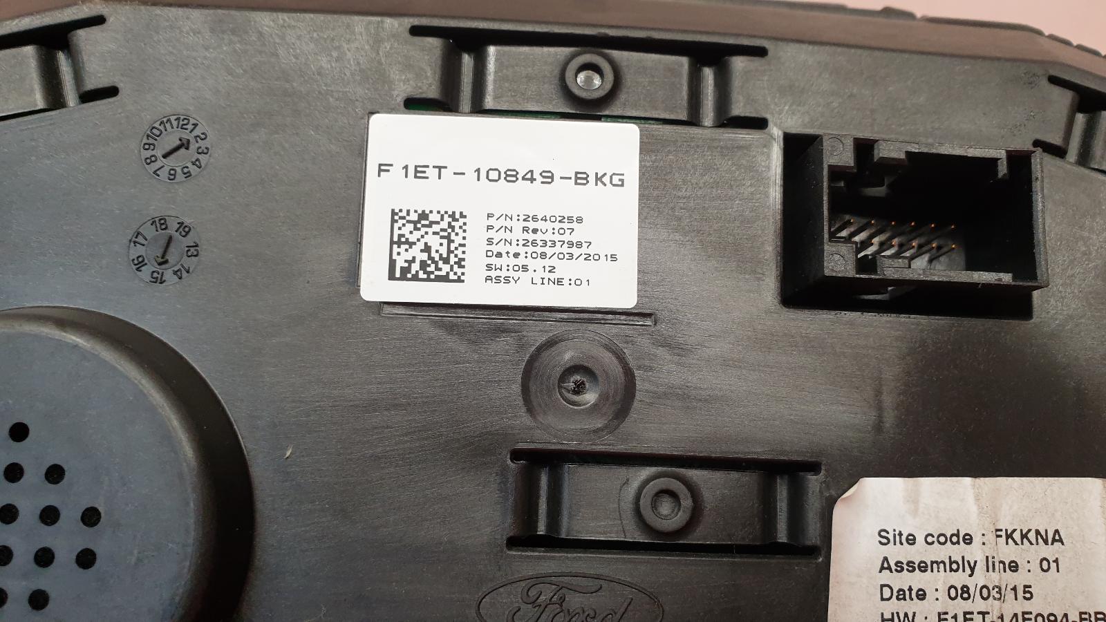 Speedometer Focus Ford 2015