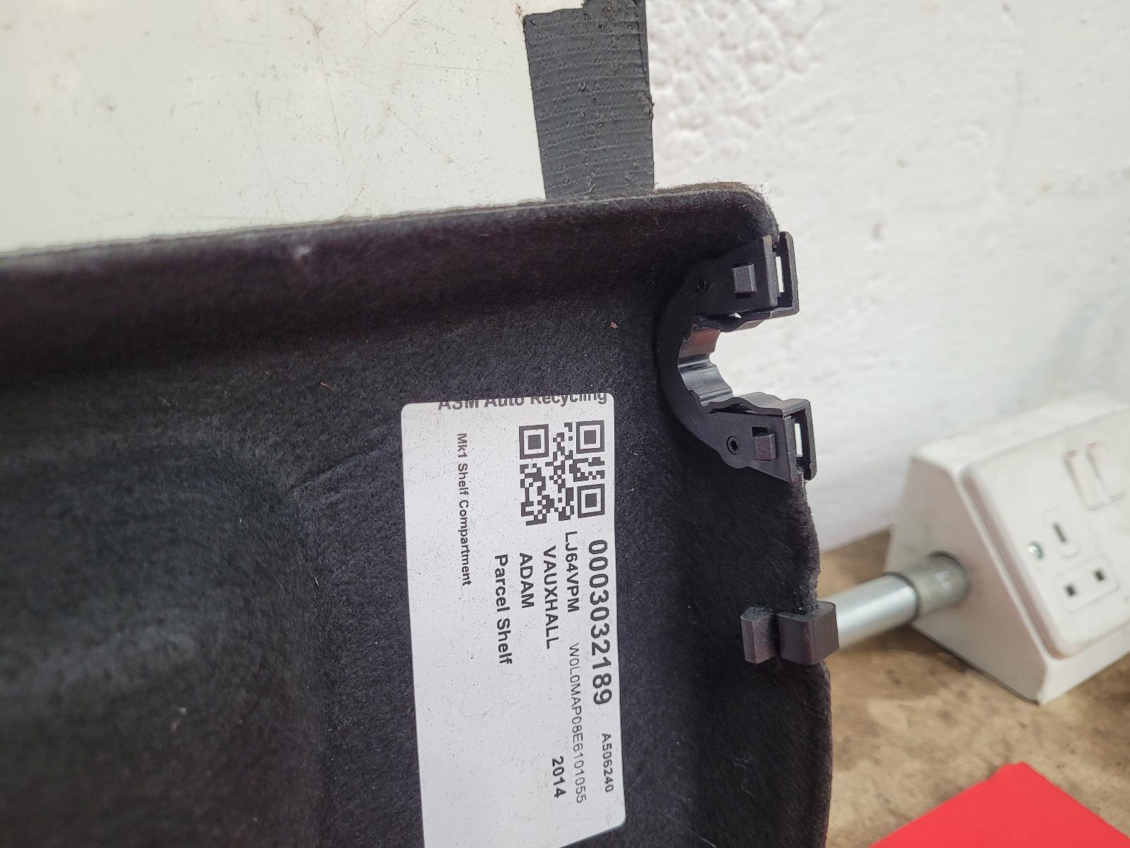 Parcel Shelf Adam Vauxhall 2014 