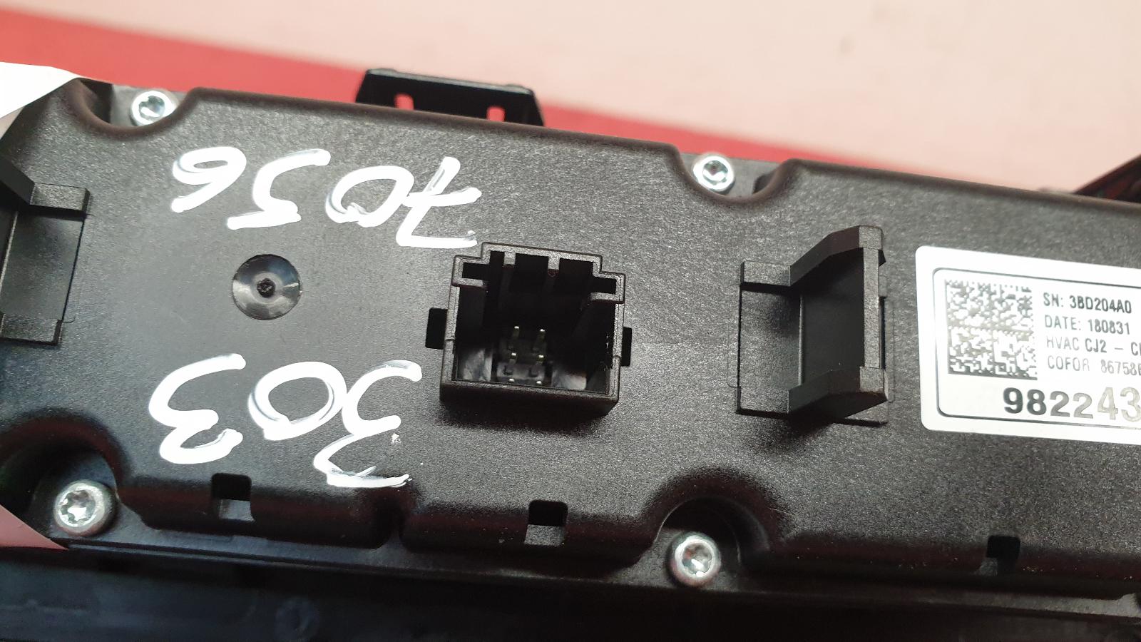Heater/AC Controller Grandland X Vauxhall 2018