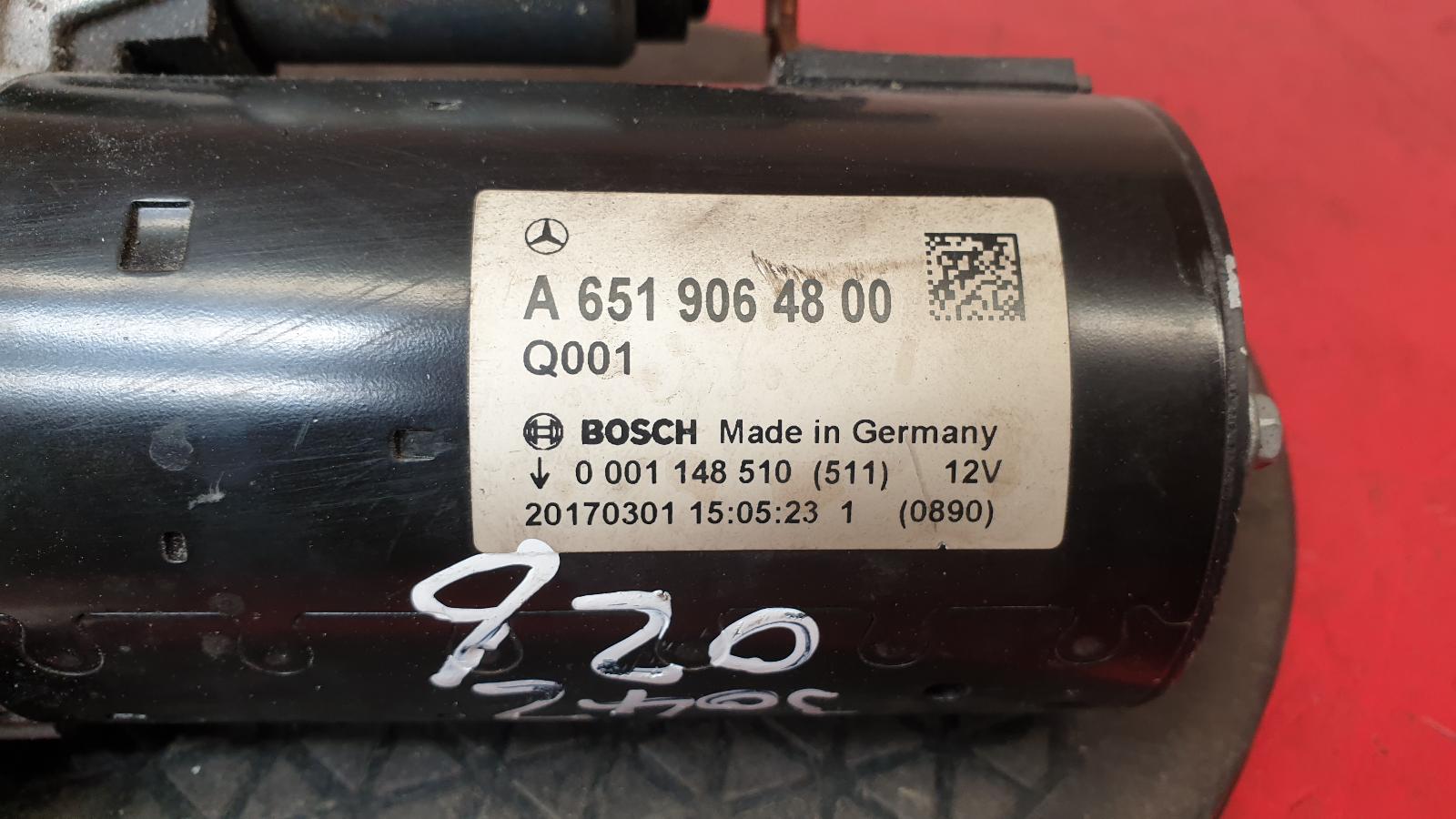 Starter Motor C Class Mercedes 2017 