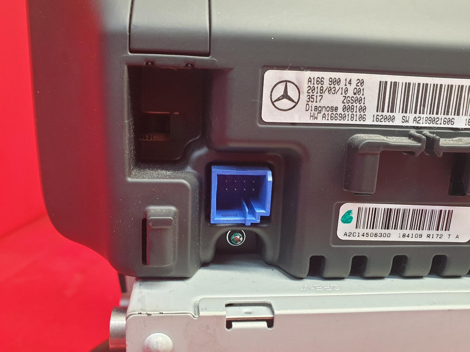 Radio Display A Class Mercedes 2018