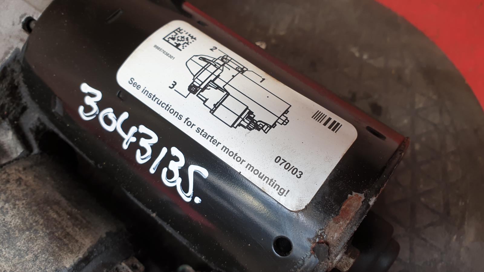 Starter Motor 1 Series Bmw 2013