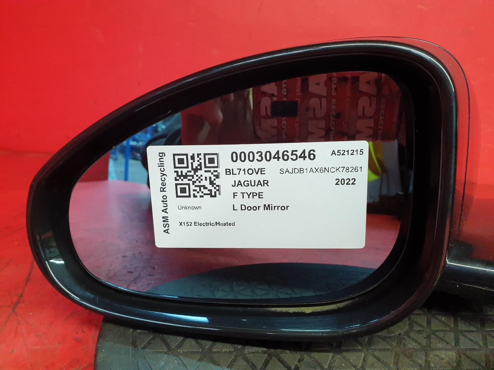 L Door Mirror F Type Jaguar 2022