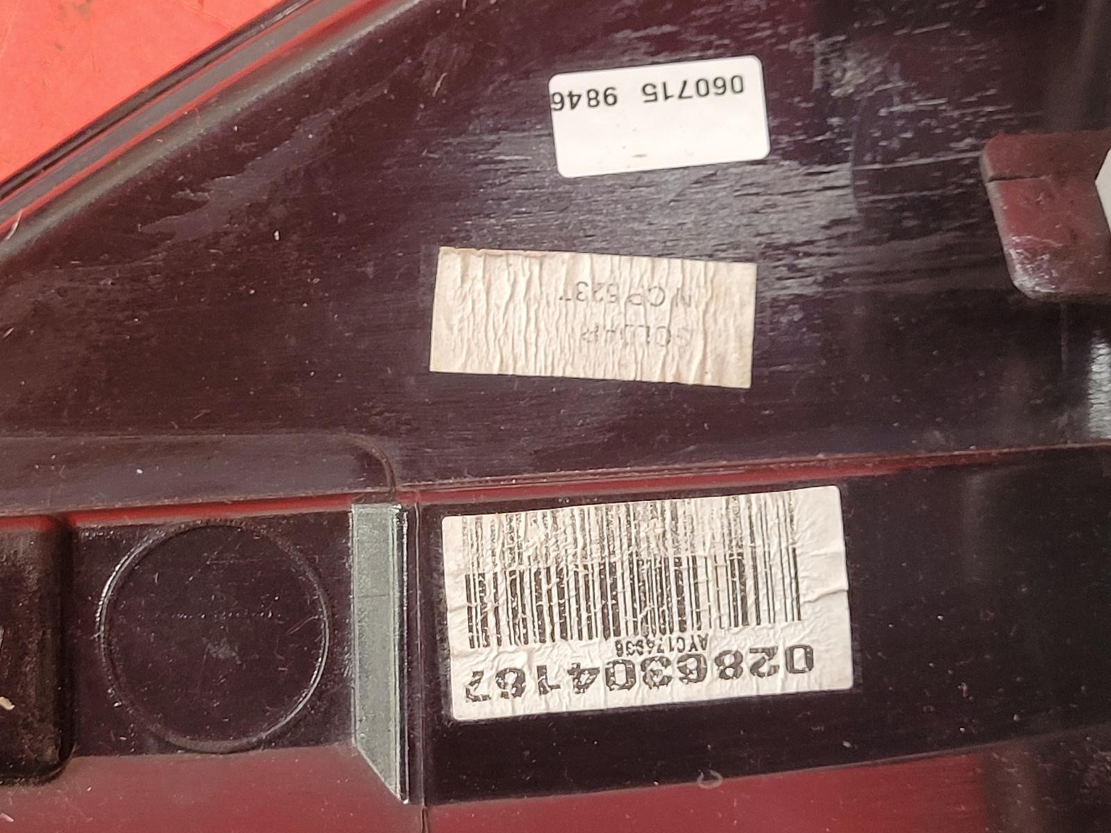 L Taillight Captur Renault 2015 