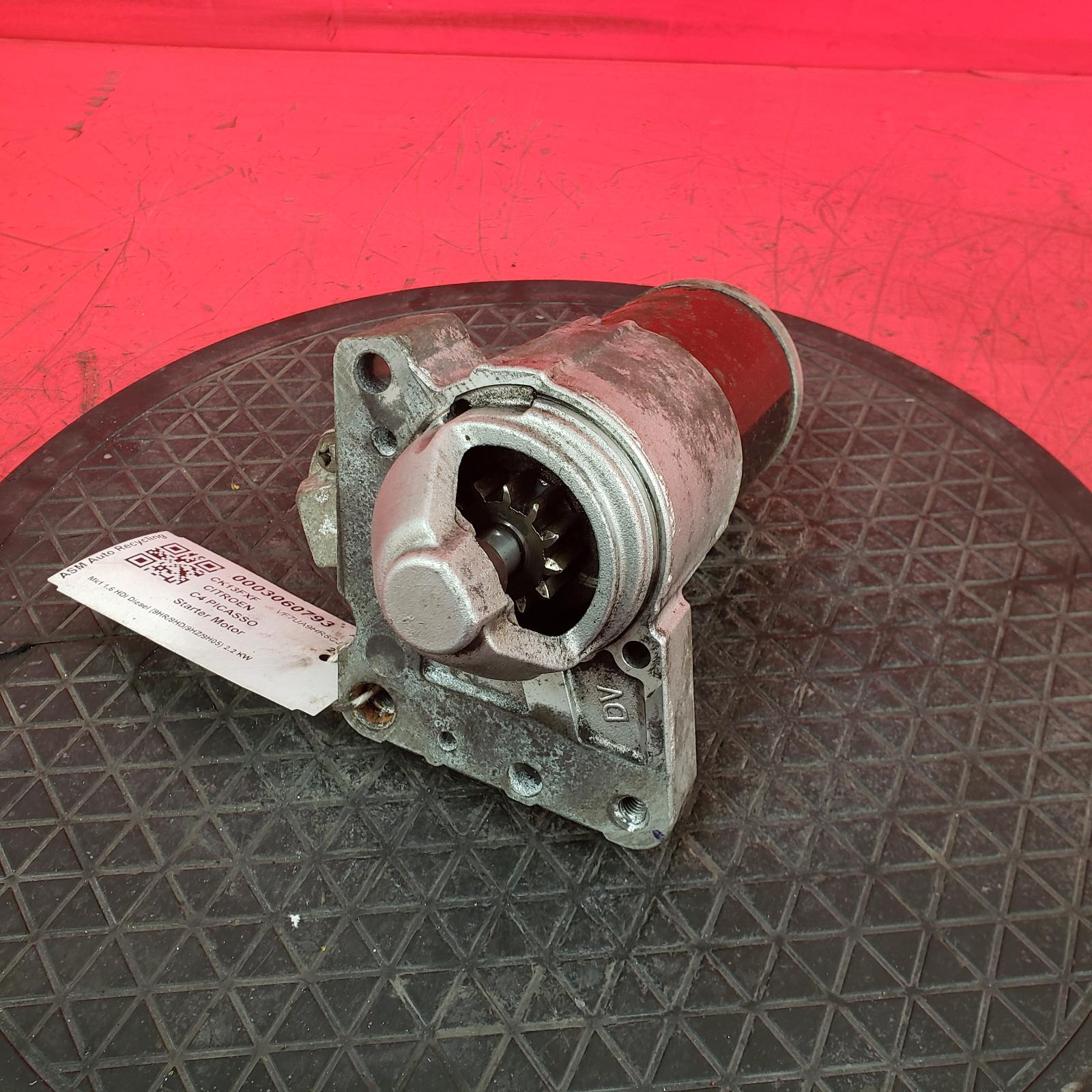 Starter Motor C4 Picasso Citroen 2013 