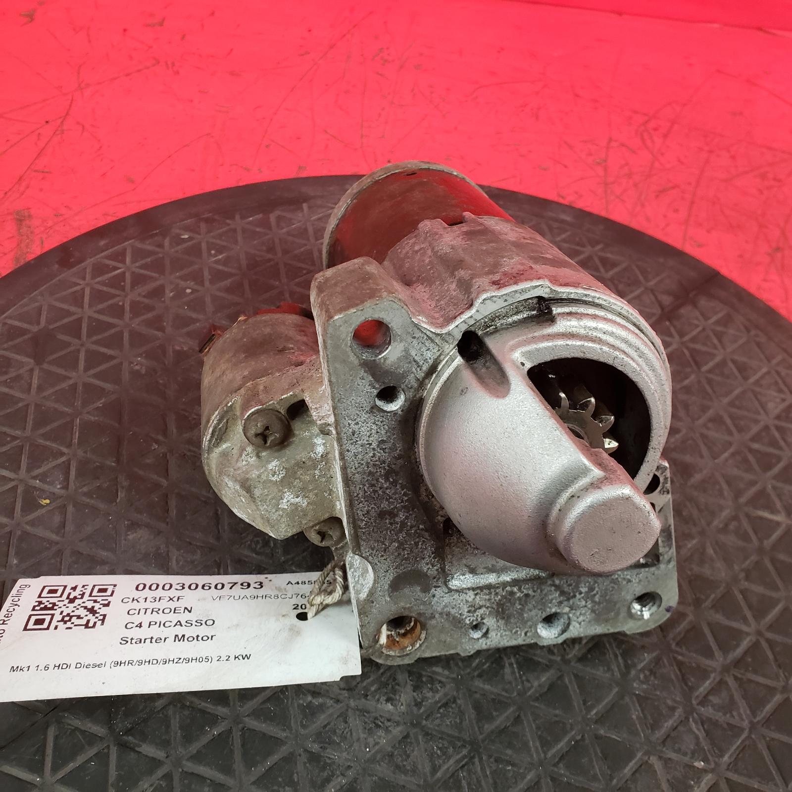 Starter Motor C4 Picasso Citroen 2013 