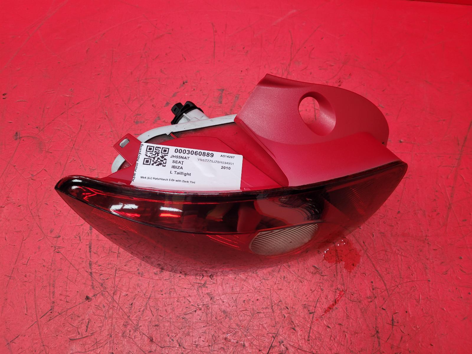 L Taillight Ibiza Seat 2010 
