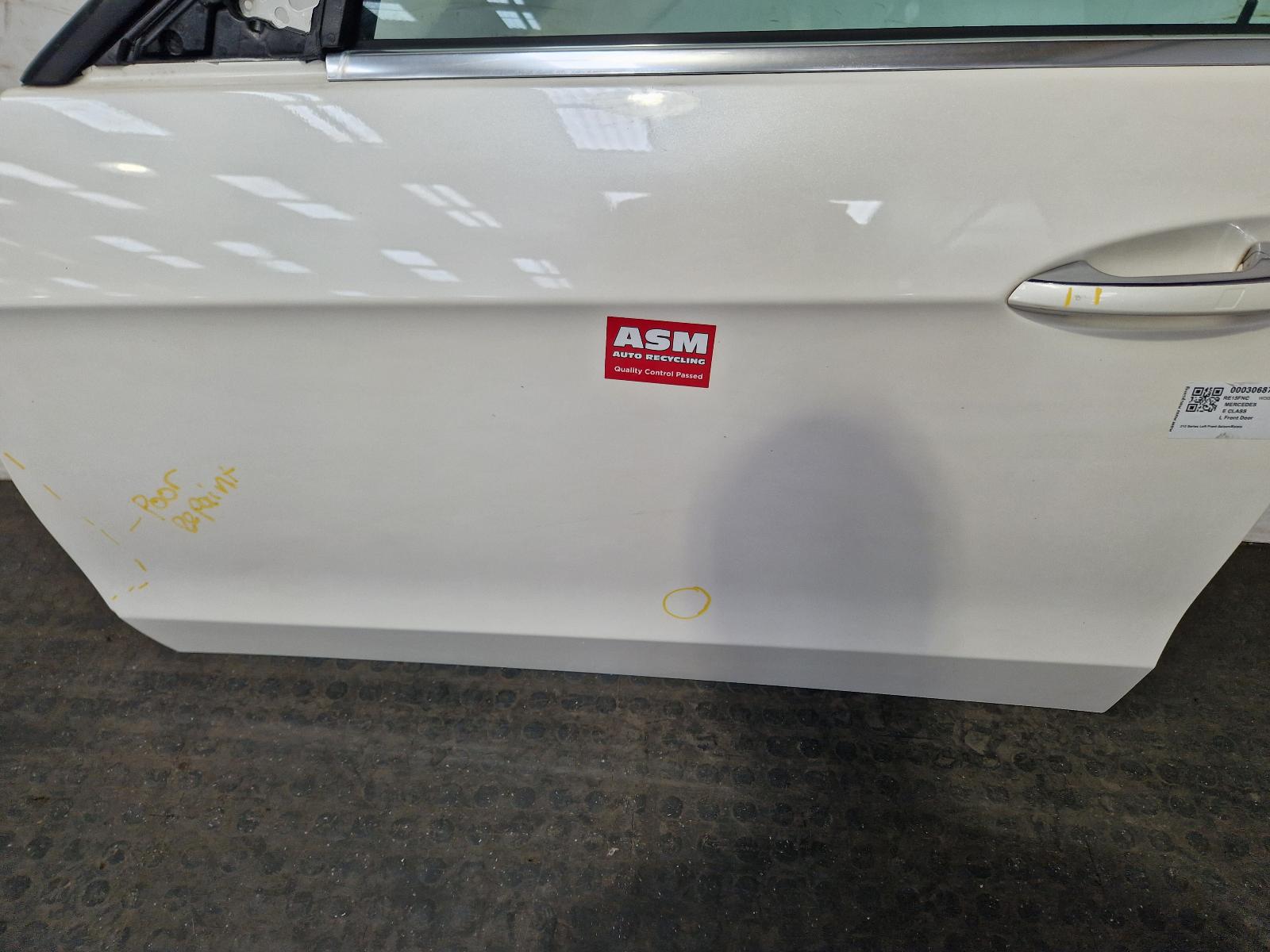 L Front Door E Class Mercedes 2015 