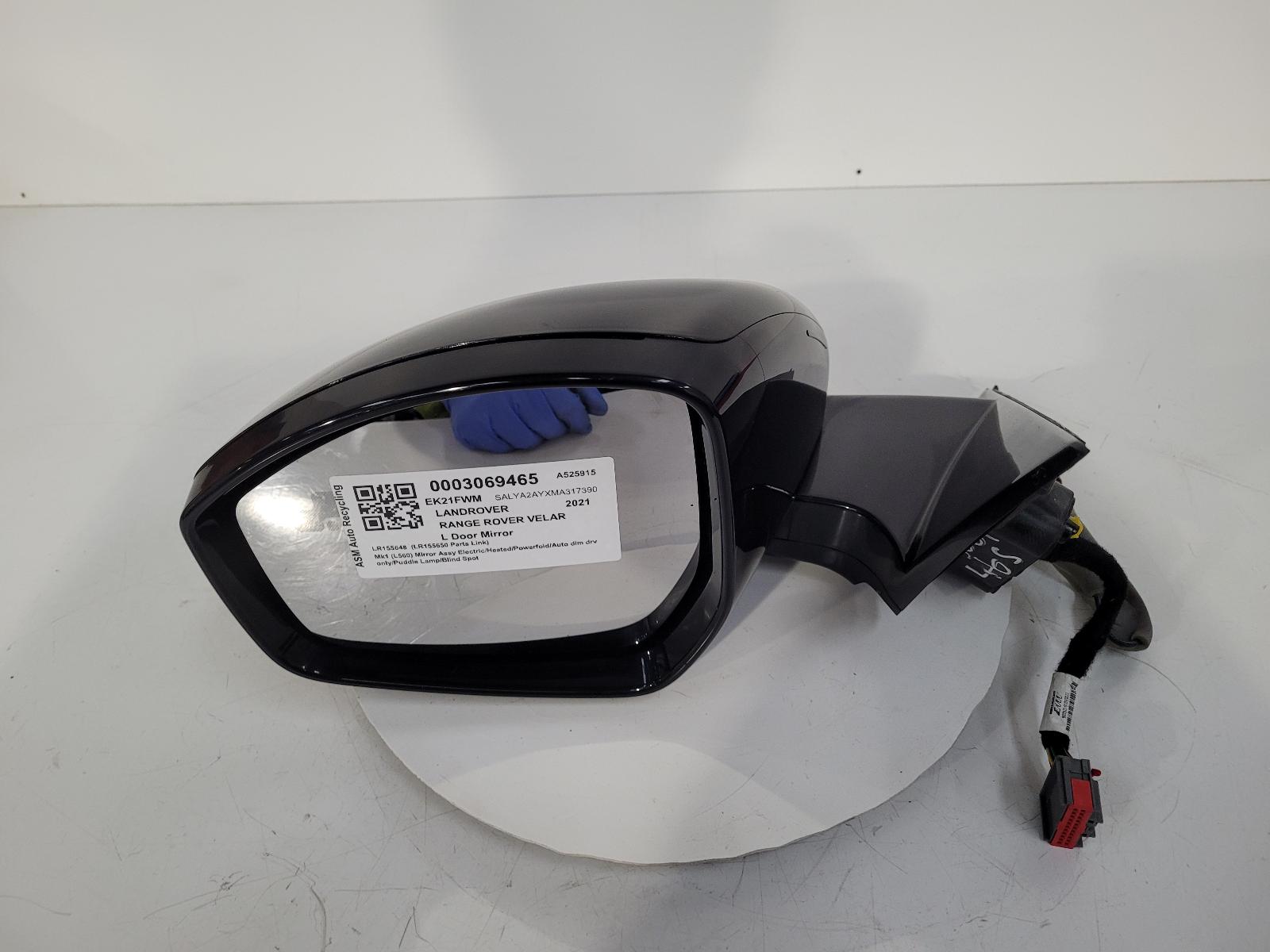 View Auto part L Door Mirror Land Rover Range Rover Velar 2021