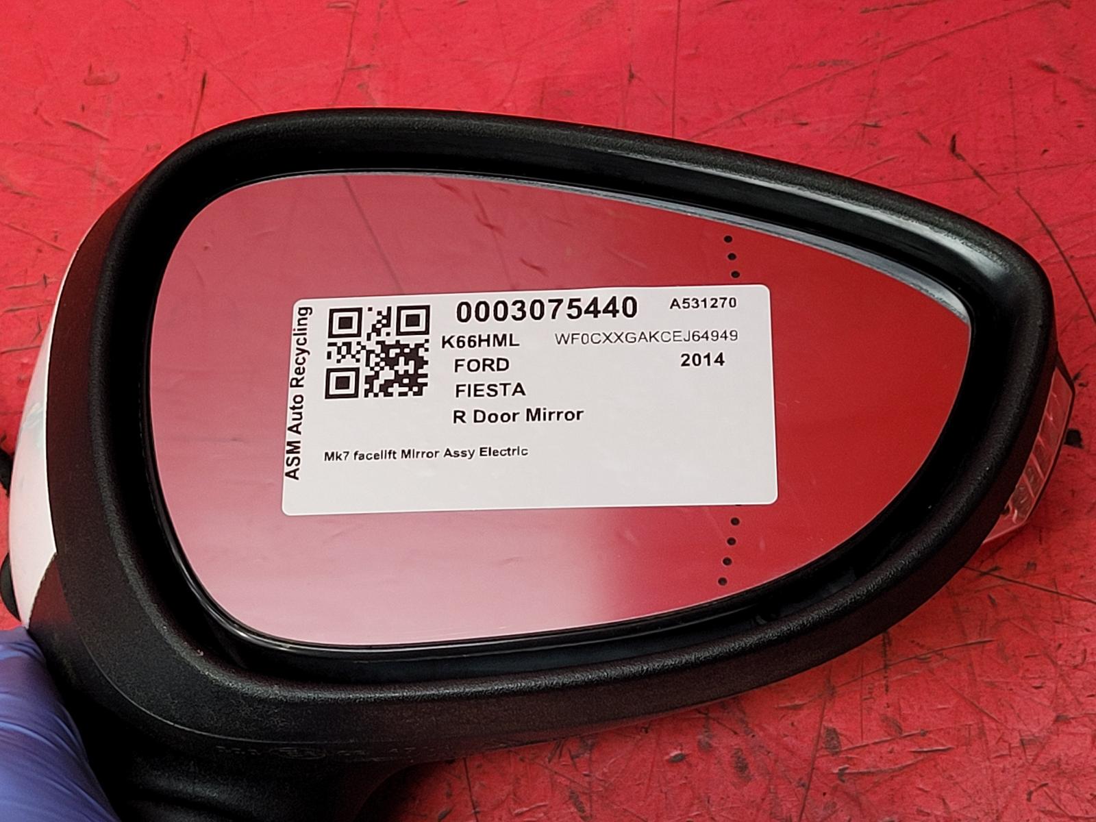 R Door Mirror Fiesta Ford 2014 
