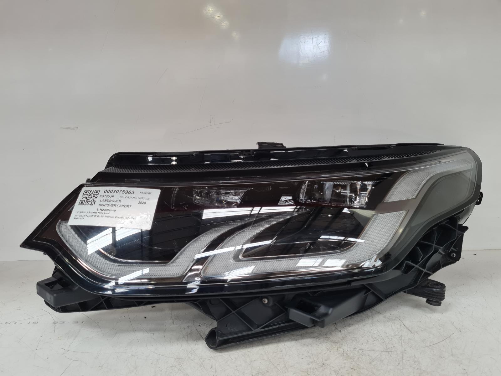 View Auto part L Headlamp Land Rover Discovery Sport 2020