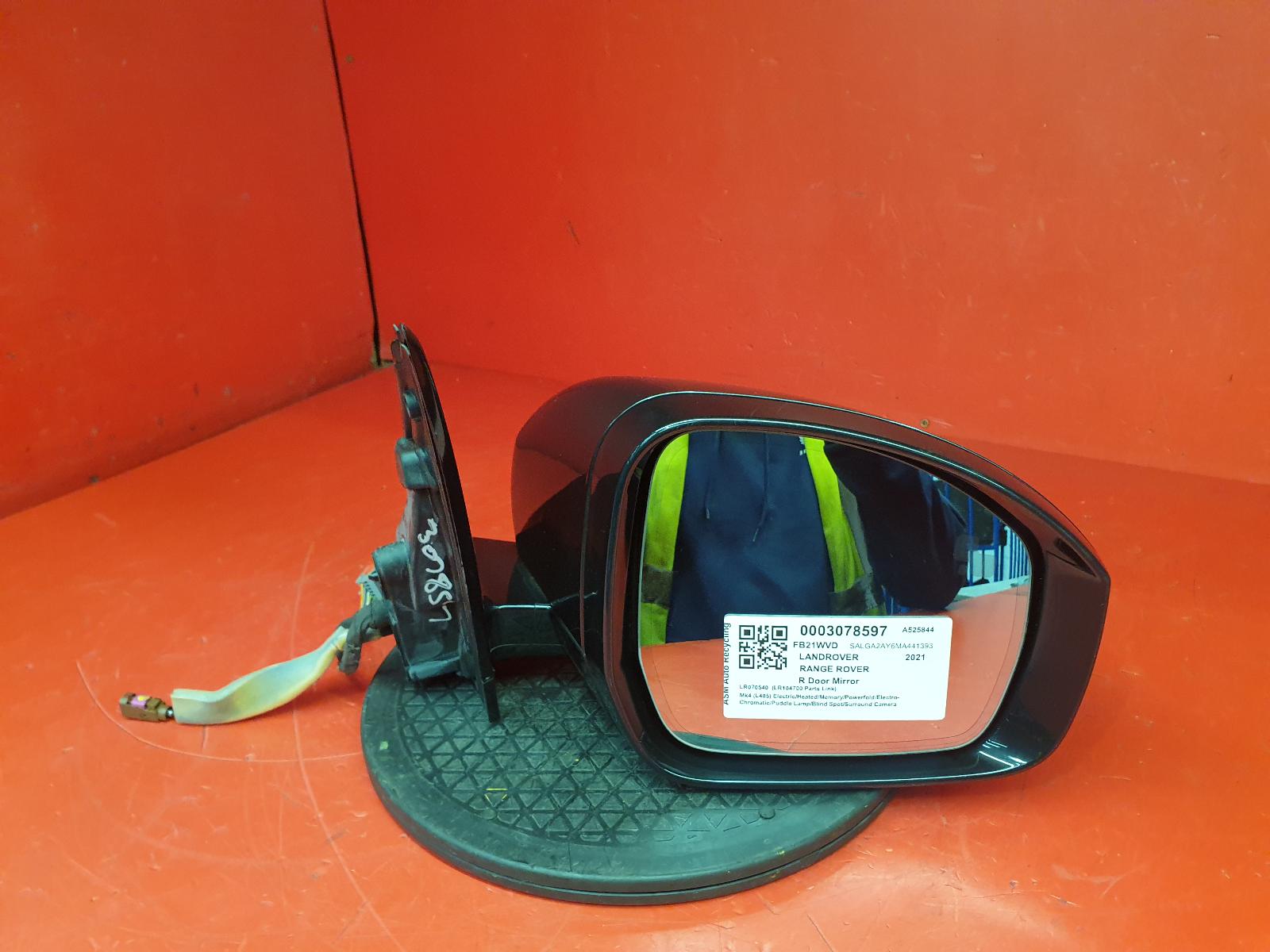 View Auto part R Door Mirror Land Rover Range Rover 2021