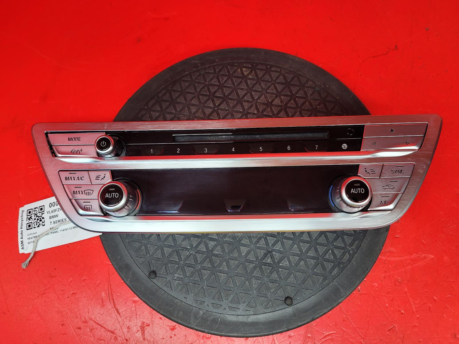 View Auto part Heater/AC Controller Bmw 7 Series 2016