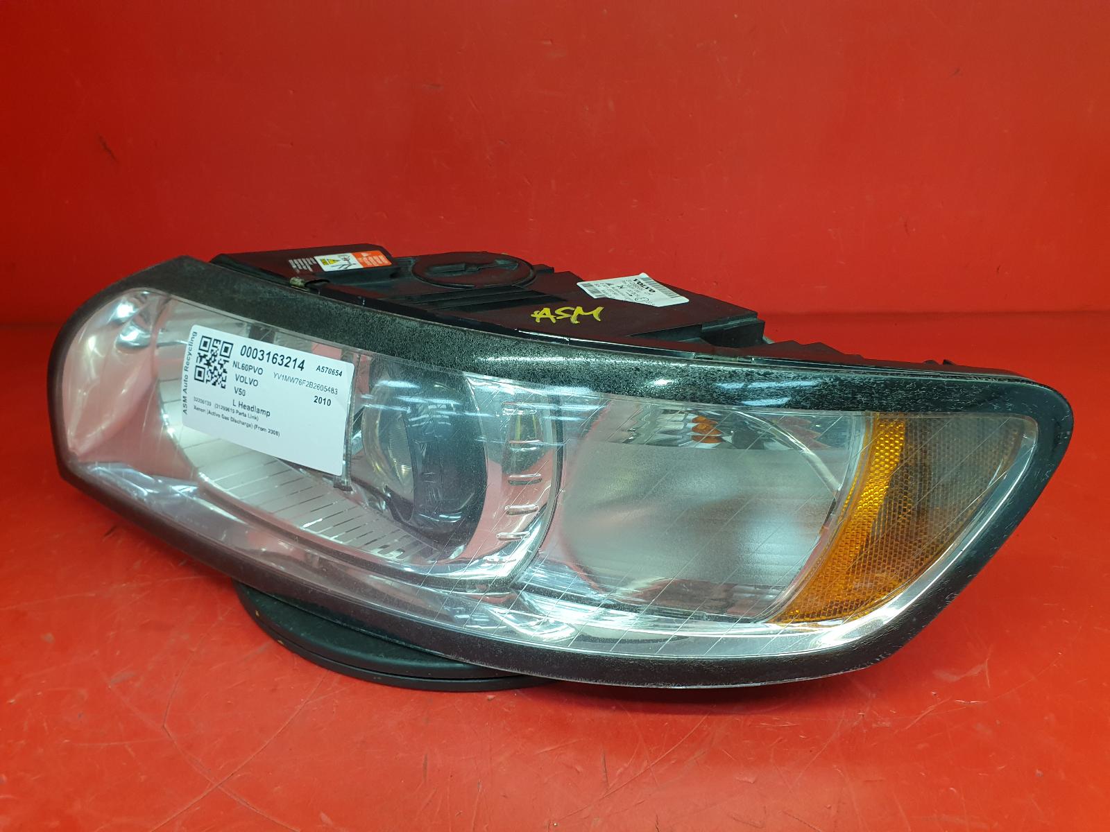 View Auto part L Headlamp Volvo V50 2010