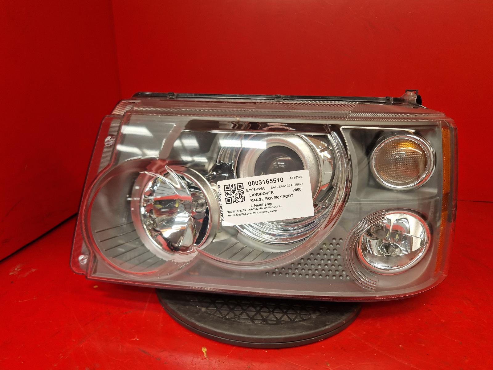 View Auto part L Headlamp Land Rover Range Rover Sport 2006