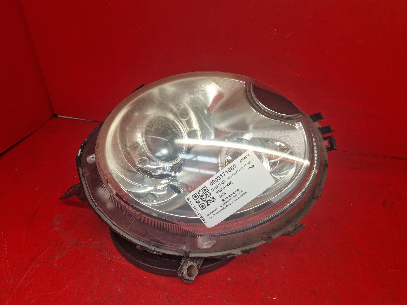 View Auto part R Headlamp Mini (bmw) Mini 2008