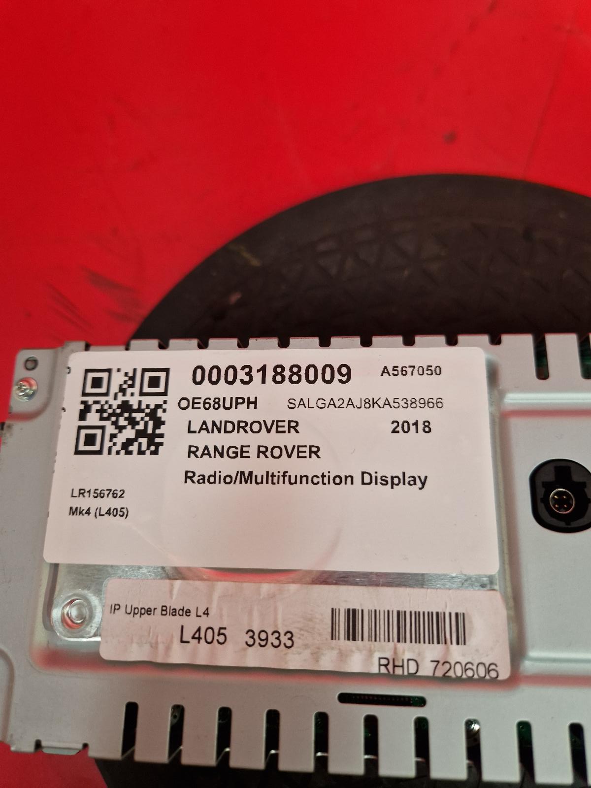 View Auto part Radio Display Land Rover Range Rover 2018
