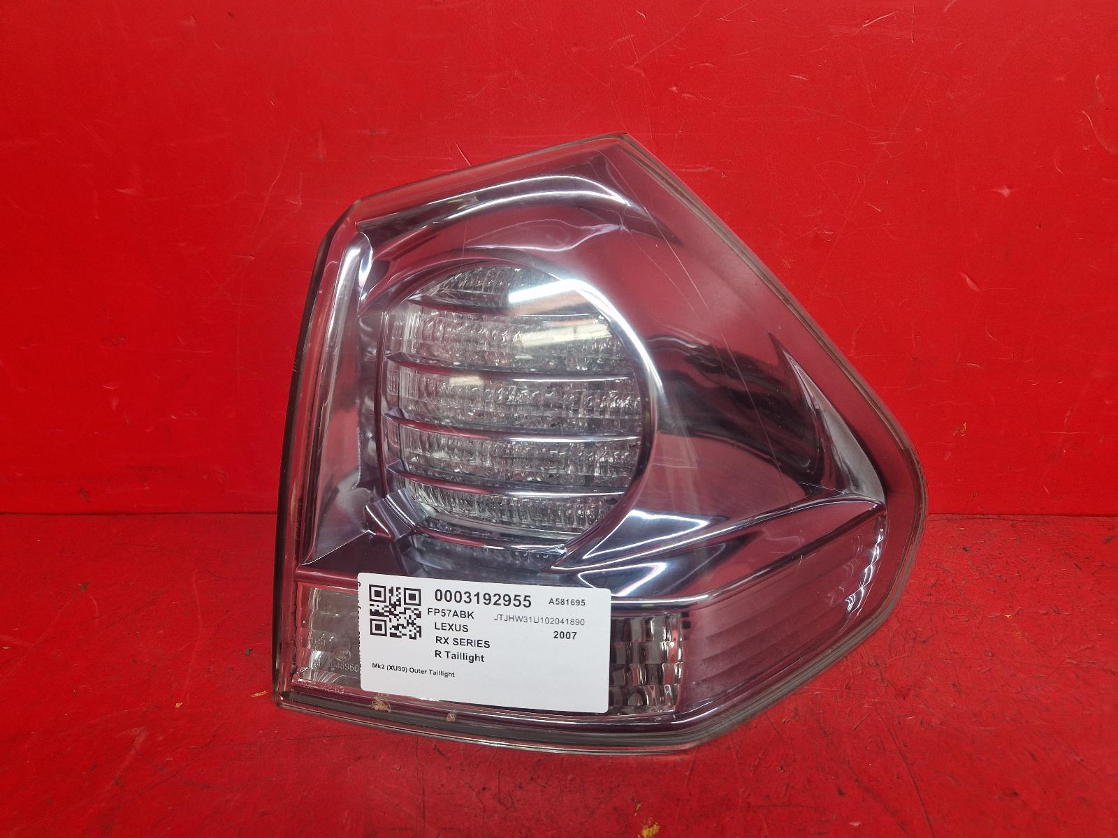 View Auto part R Taillight Lexus Rx Series 2007
