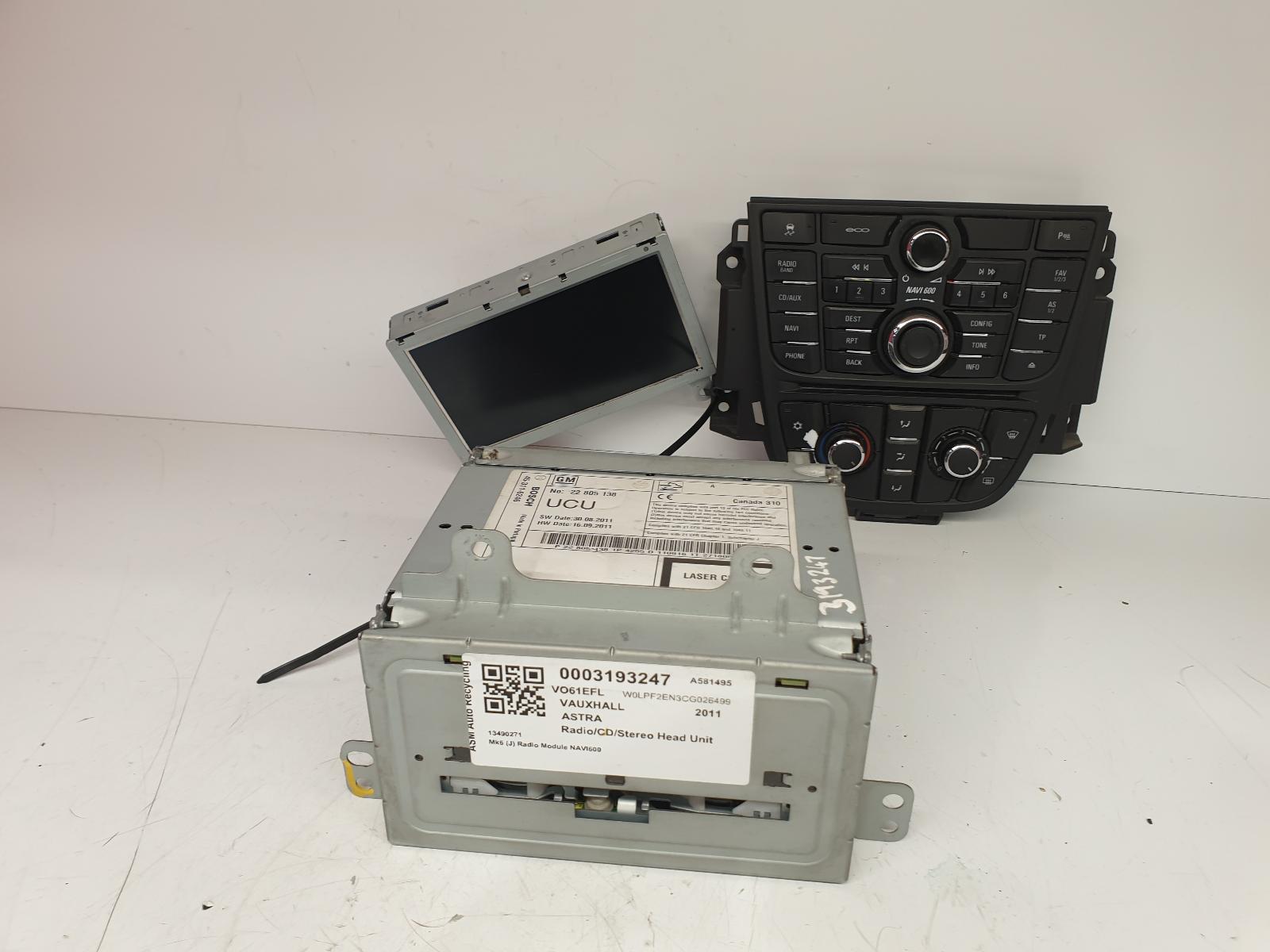 View Auto part A/V Equipment Vauxhall Astra 2011