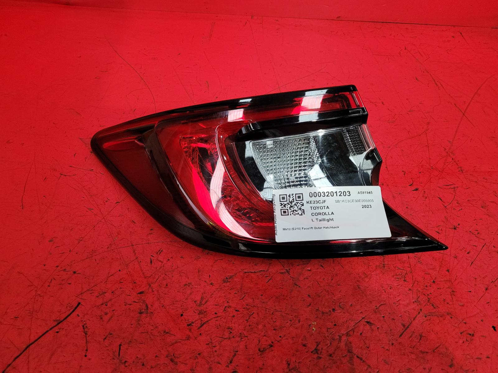 View Auto part L Taillight Toyota Corolla 2023