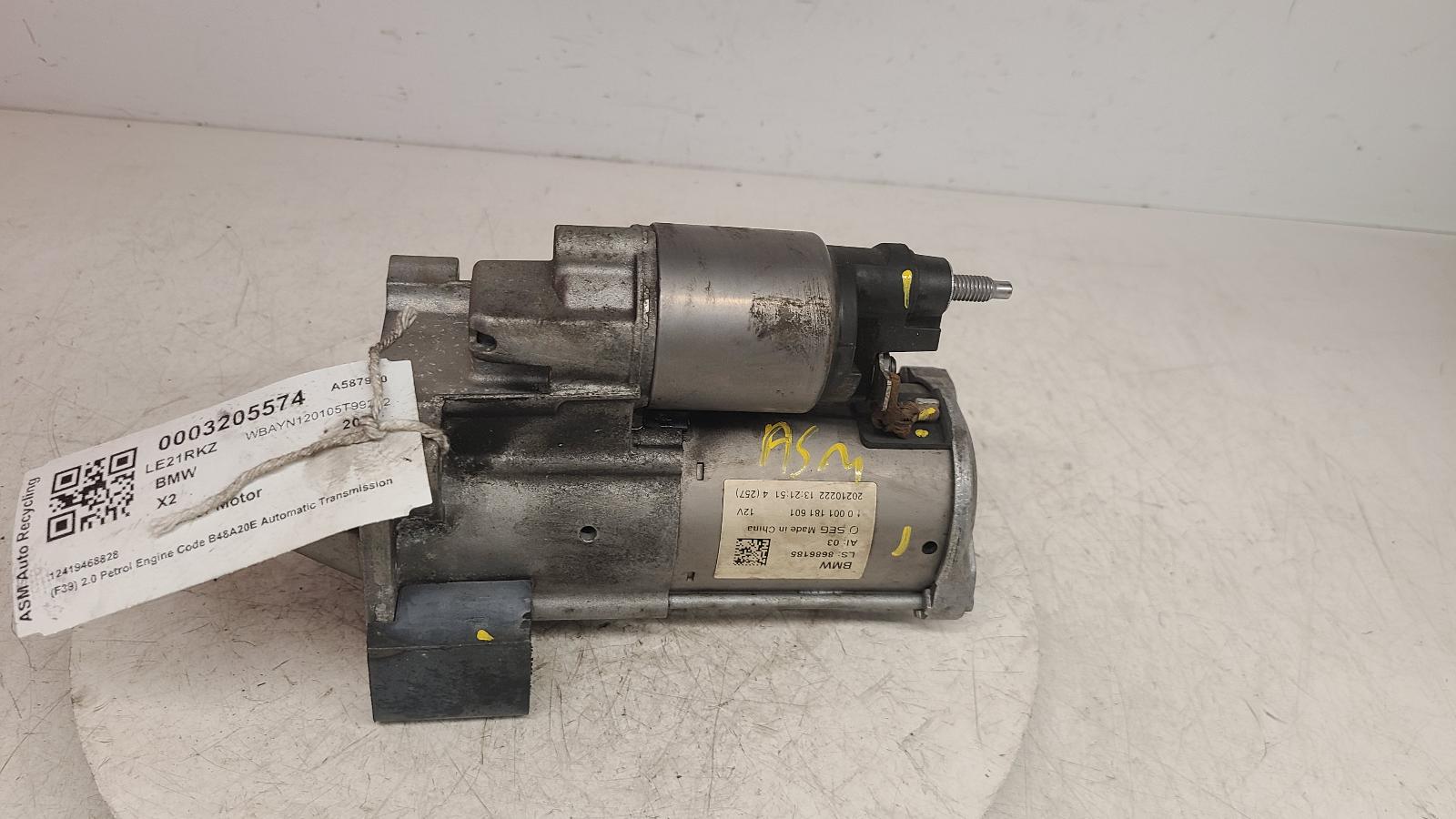View Auto part Starter Motor Bmw X2 2021