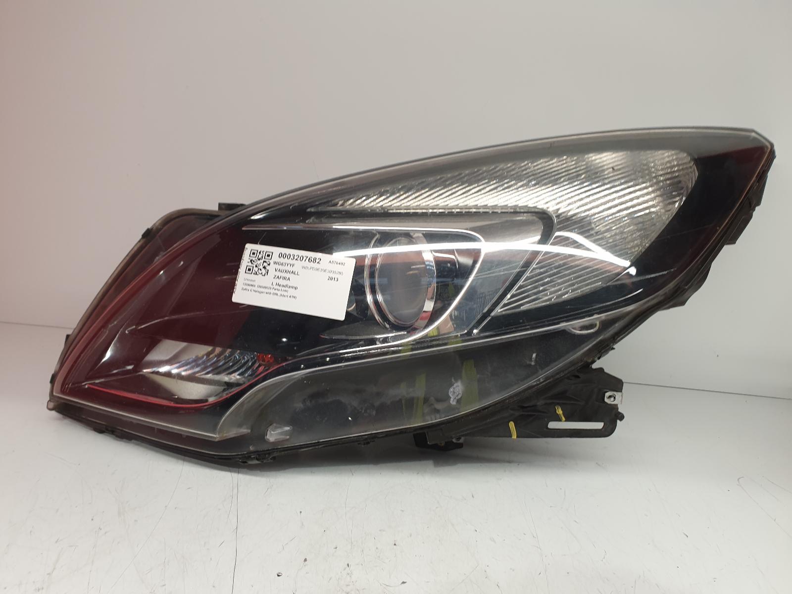View Auto part L Headlamp Vauxhall Zafira 2013