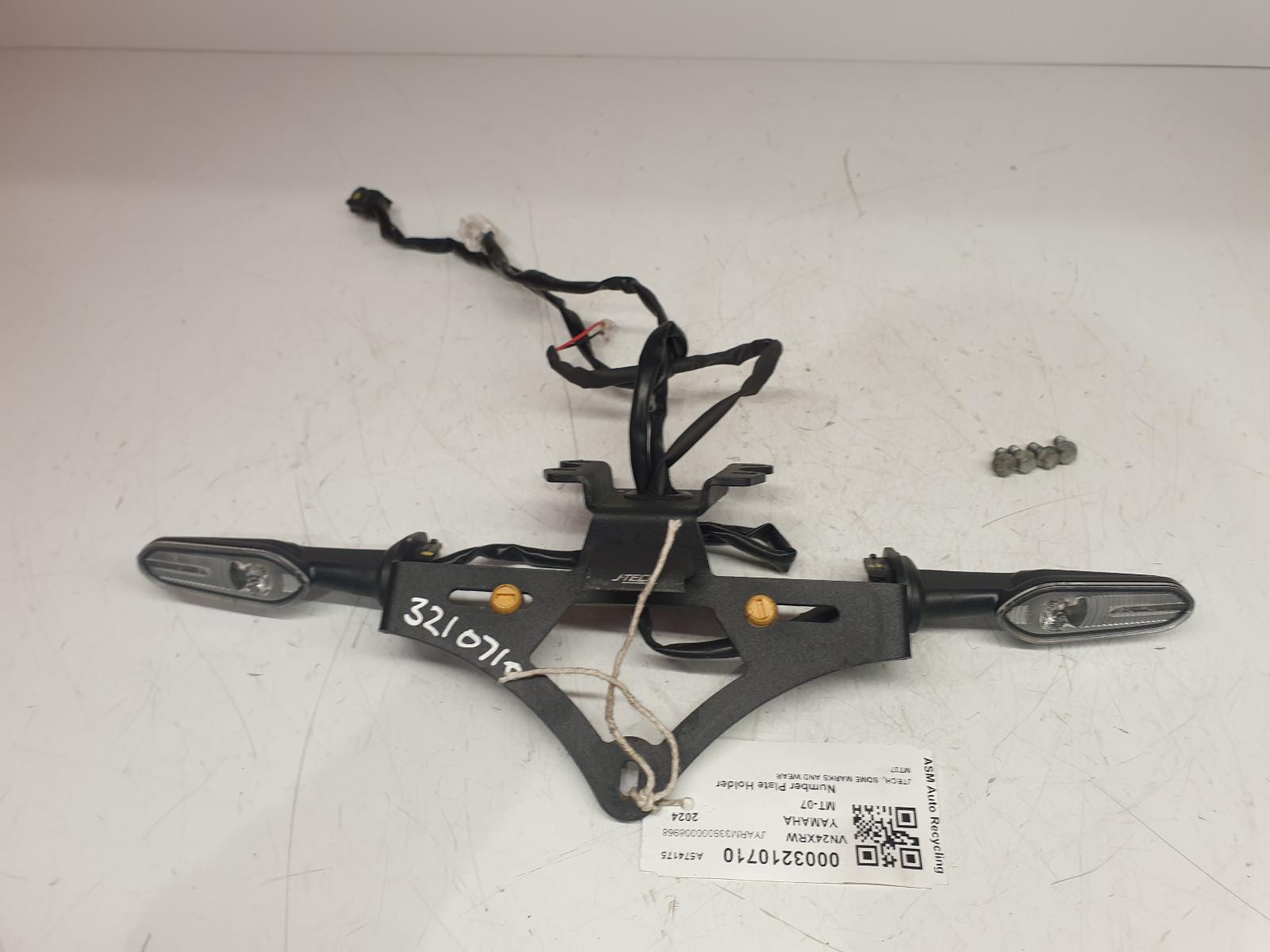View Auto part Number Plate Holder Yamaha Mt-07 2024